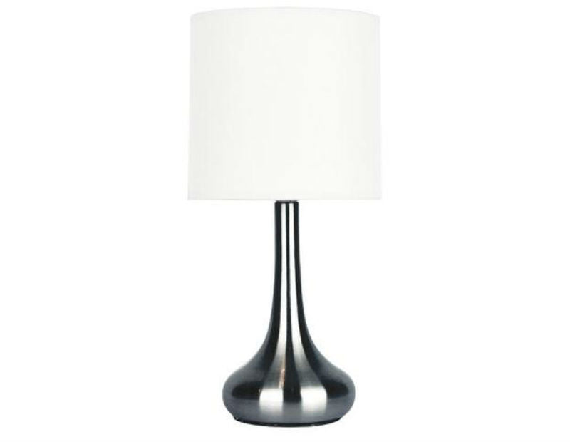Lola Touch Lamp Brushed Chrome